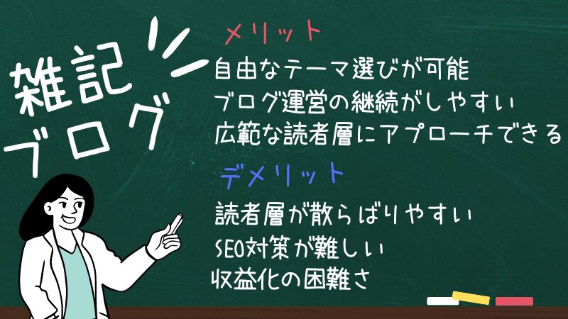 雑記ブログのメリット・デメリット